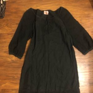 Boho chic juicy couture black 3/4 sleeve dress